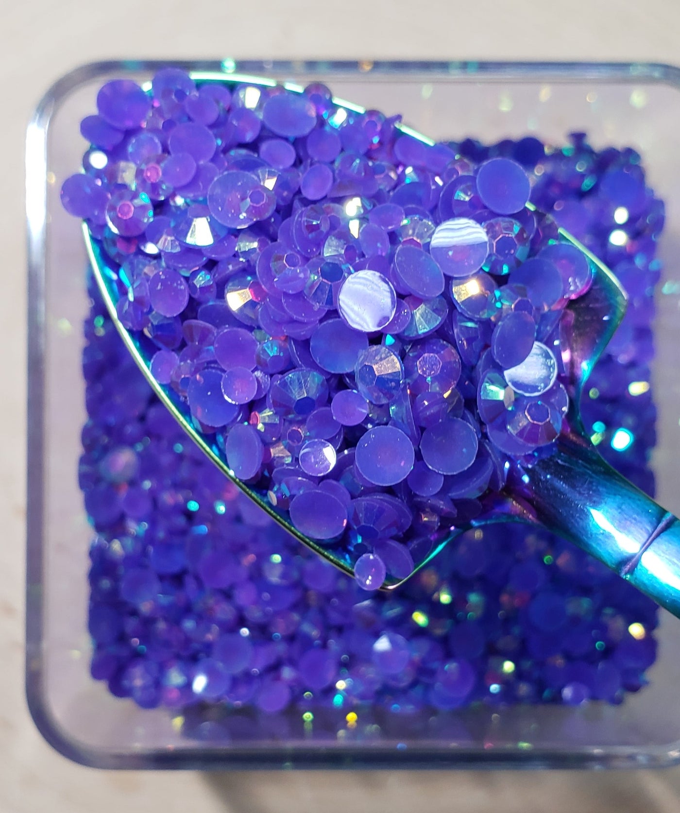 Dark Amethyst AB Jelly Rhinestone Mix