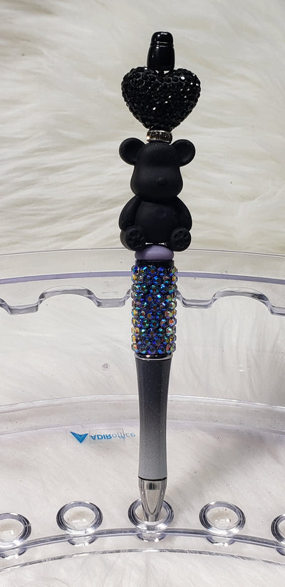 Rhinestone Beadable Pens- Bear Line