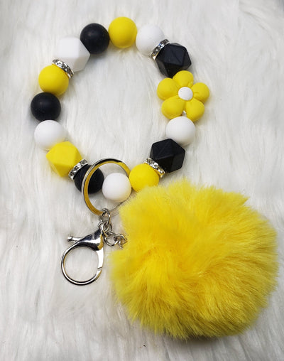 Silicone Wristlet Keychains