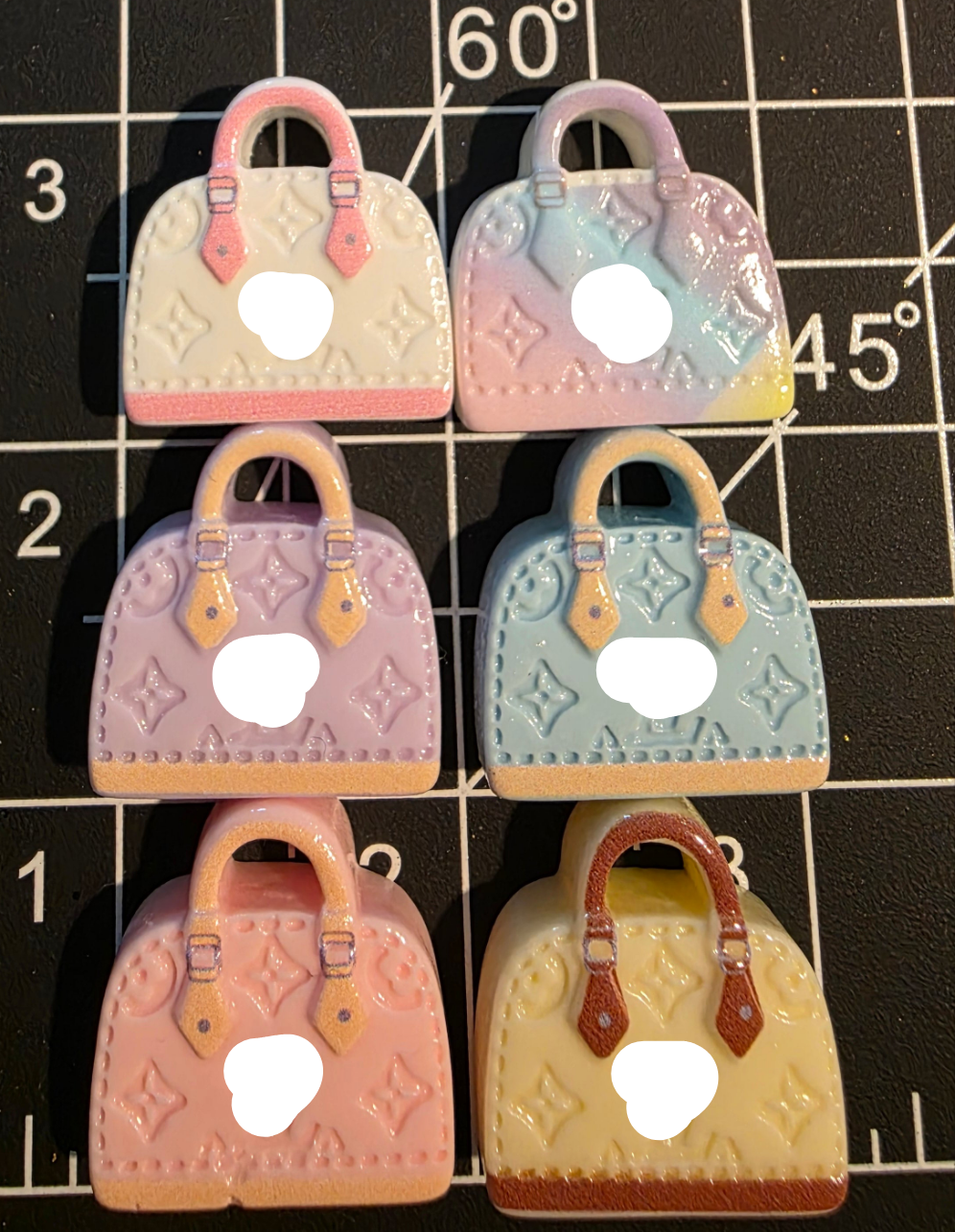 Purse Shaped Charm -LV Lux Inspired