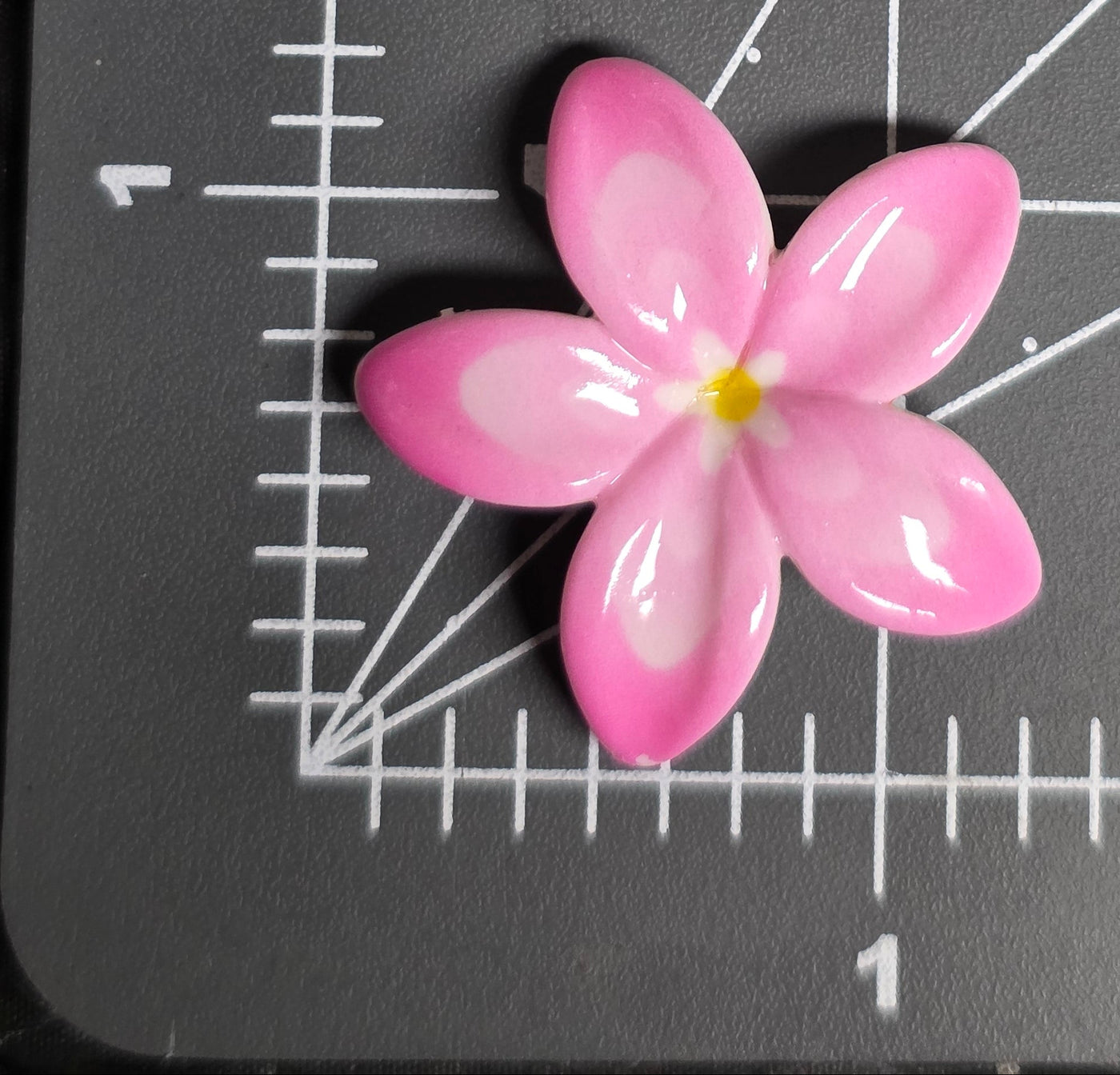 Mixed Color Tropical Flower Flat Back Charms