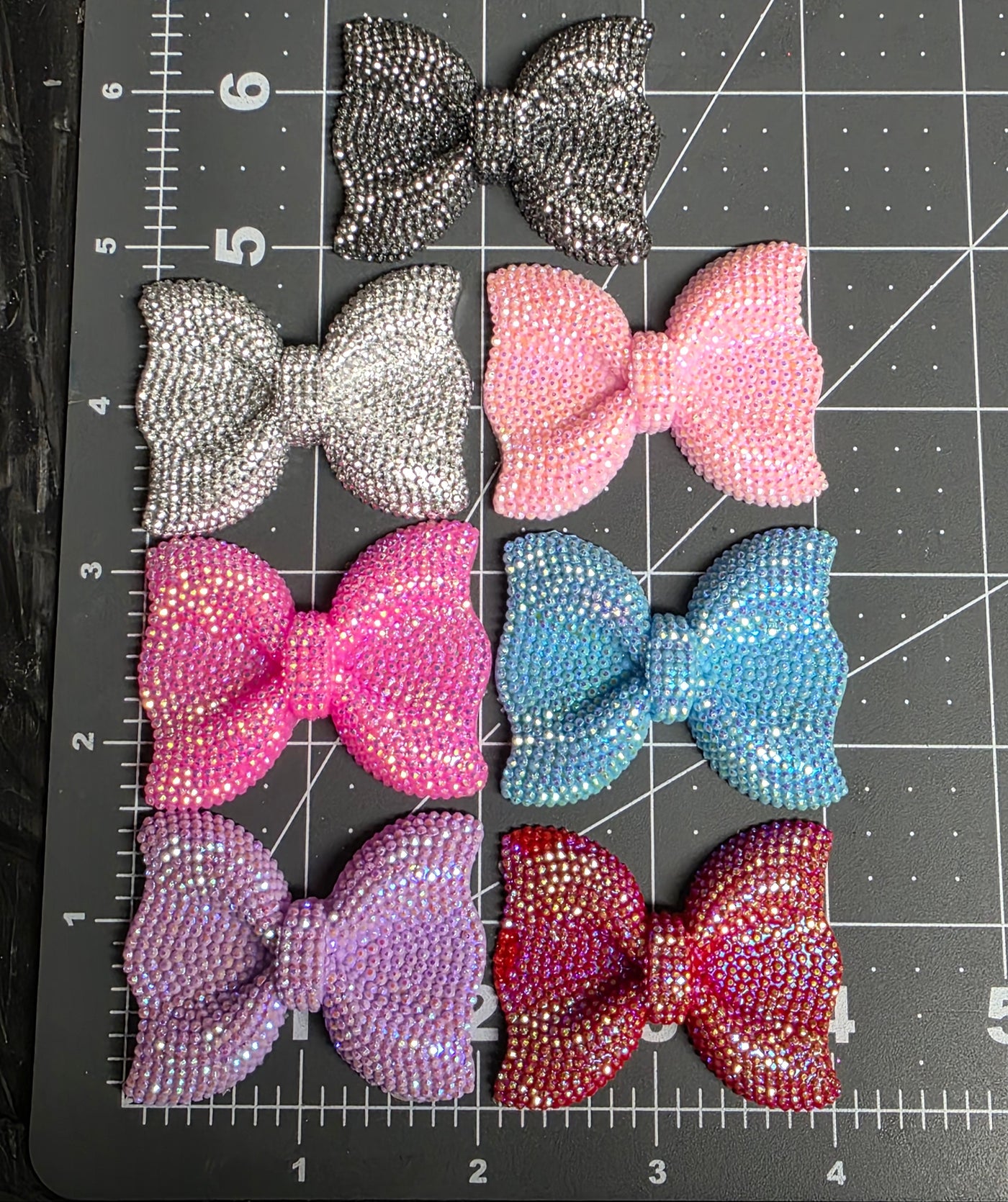 Big Rhinestone Bow Charm