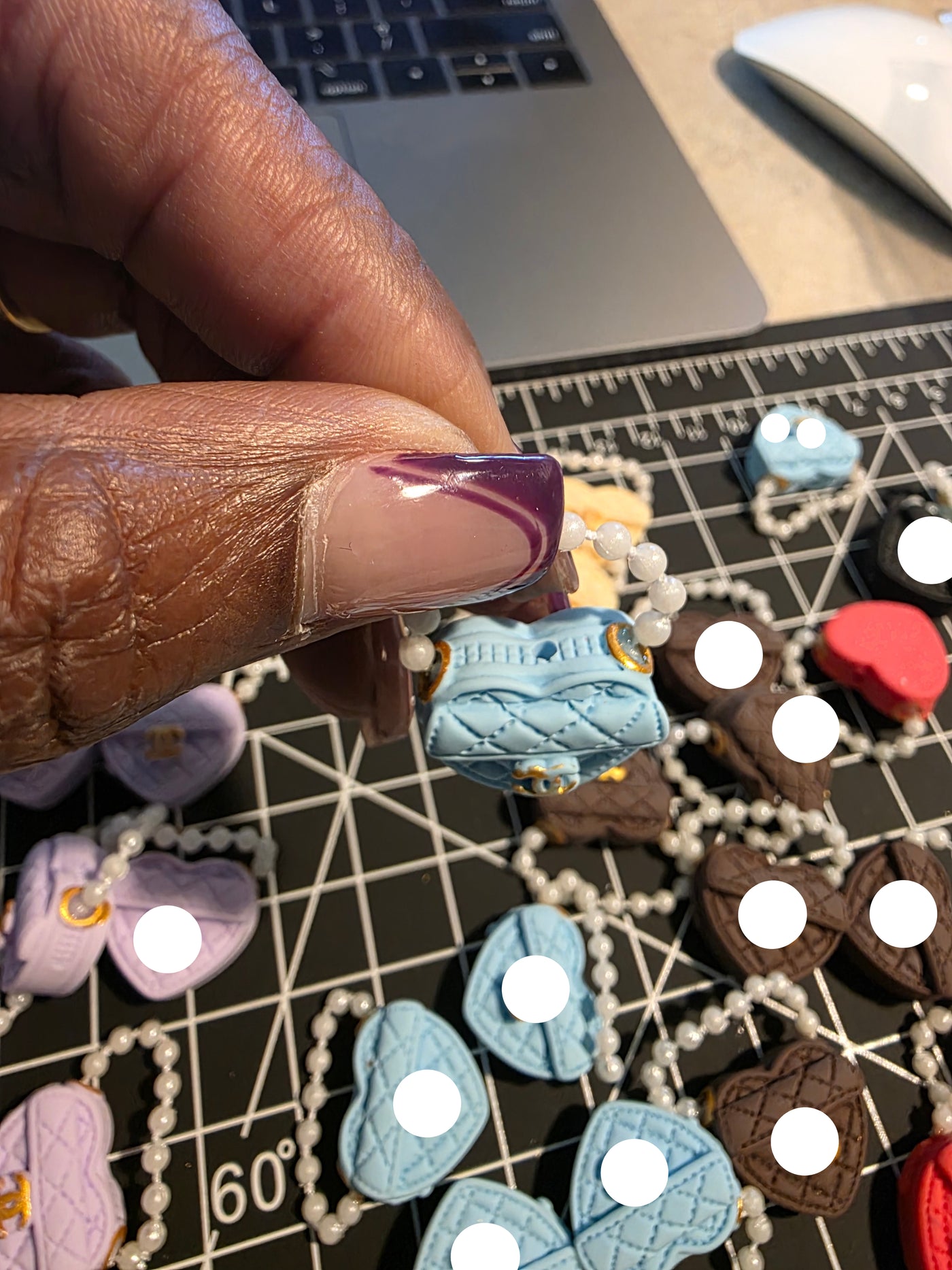 Purse Shaped Focal Bead - Lux Inspired