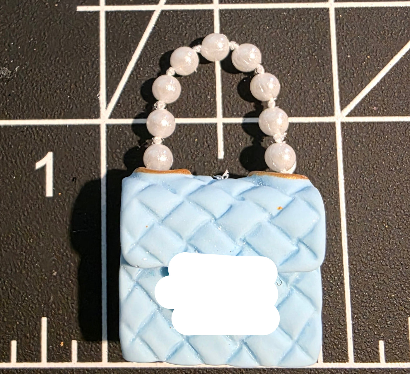 Purse Shaped Focal Bead -Lux Inspired