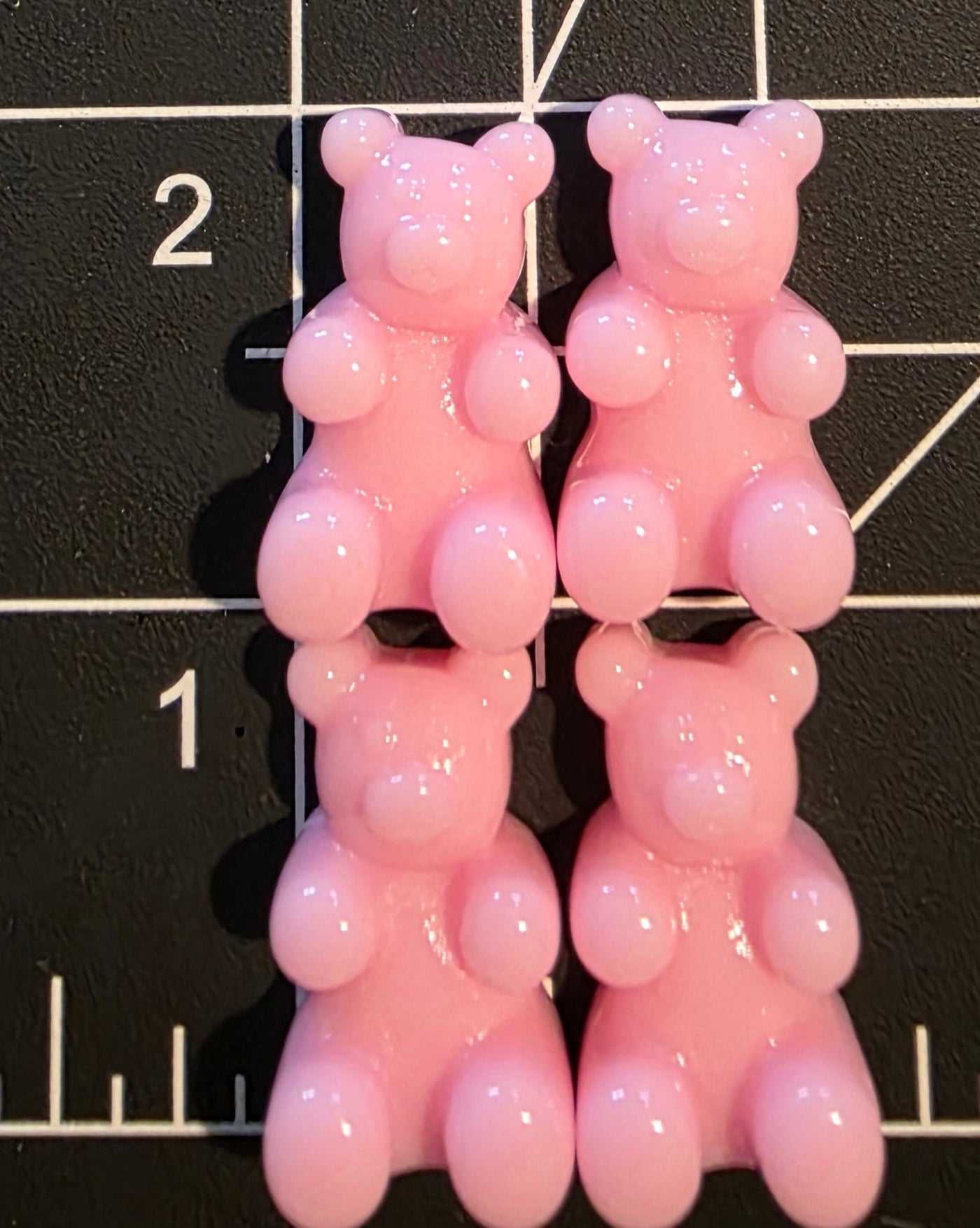 Pink Opaque Gummy Bear Charms