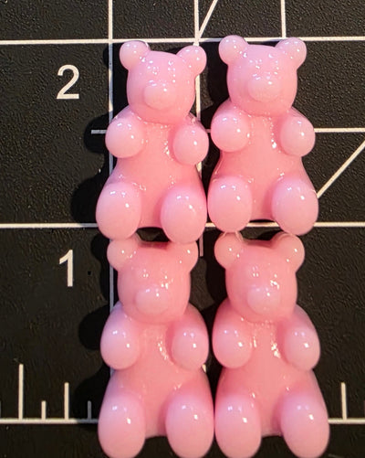Pink Opaque Gummy Bear Charms