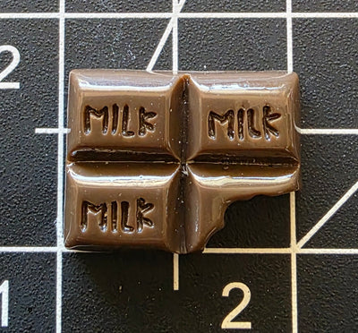 3D Simulate Chocolate Resin Charms Milk Chocolate -6pcs/lot