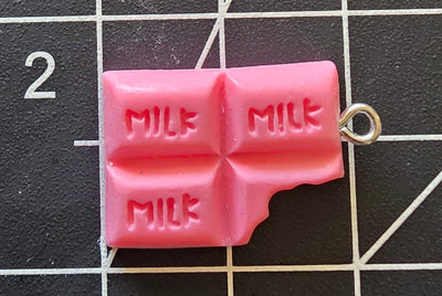 3D Simulate Chocolate Resin Charms Pendants Milk Chocolate -7pcs/lot