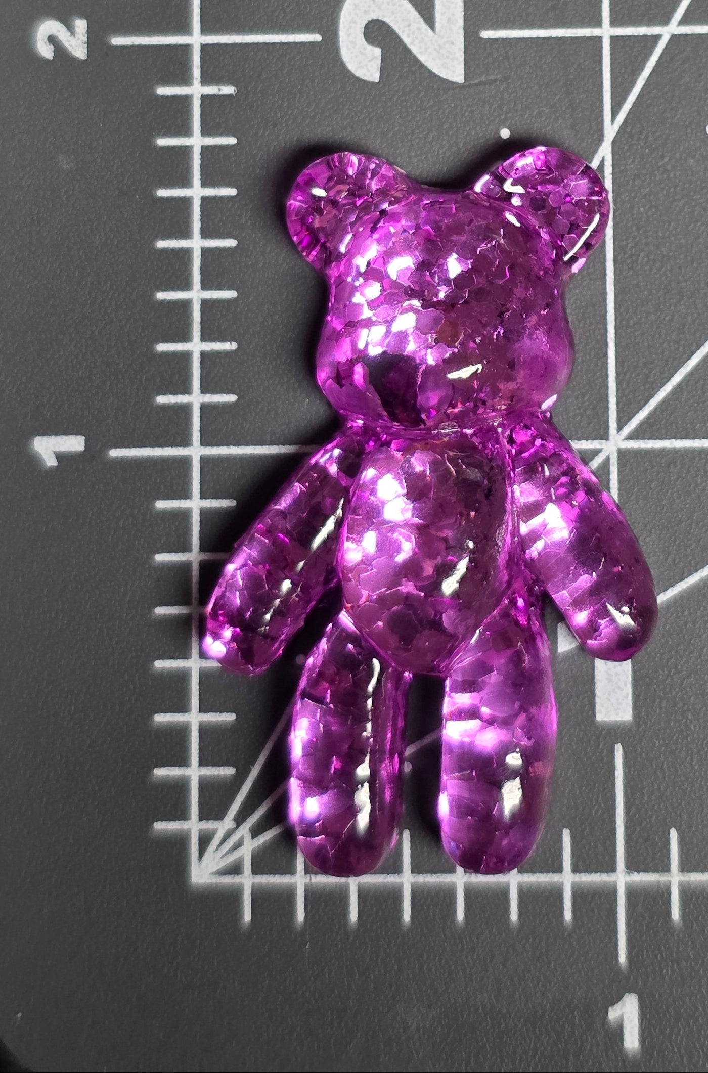 Glitter Bear Charms Hard Resin Flatback Charms DIY Kawaii Accessories