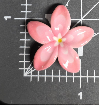 Mixed Color Tropical Flower Flat Back Charms