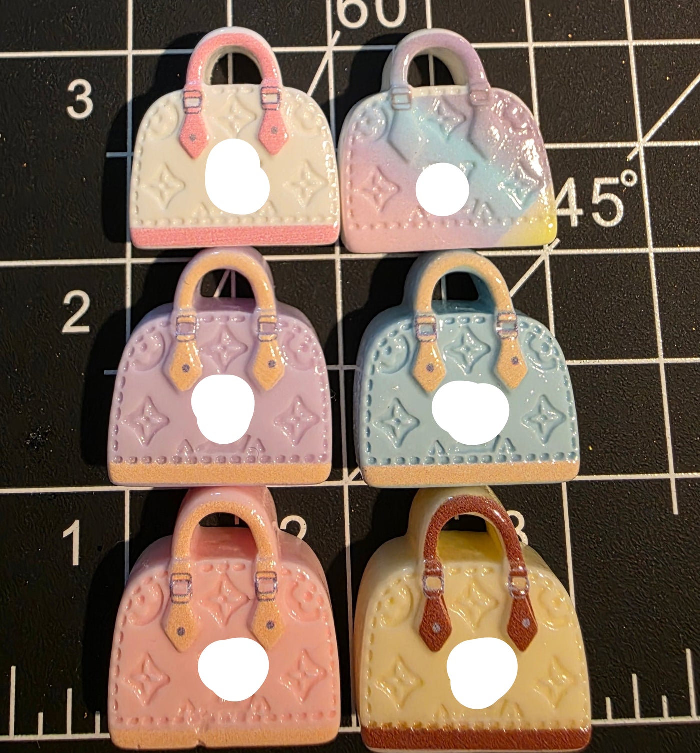 Purse Shaped Charm -LV Lux Inspired