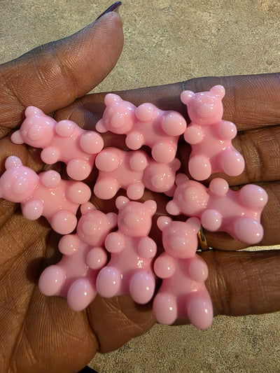 Pink Opaque Gummy Bear Charms