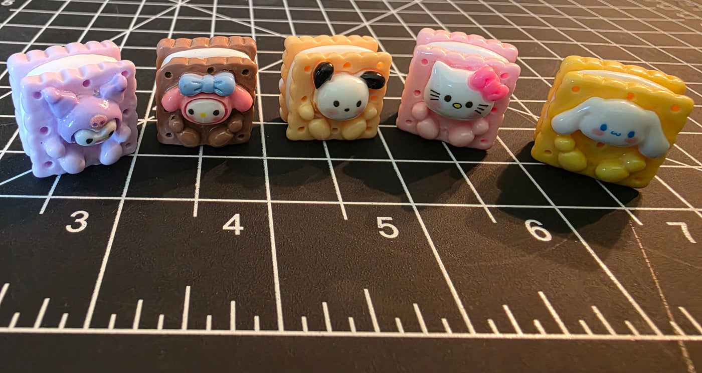 3D Miniature Cookie Sandwich Resin Flat Back Charms