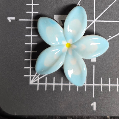 Mixed Color Tropical Flower Flat Back Charms