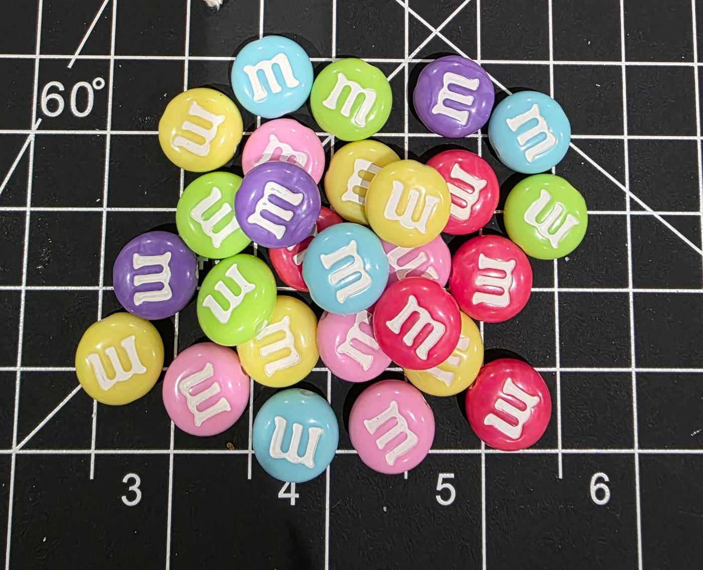 Pastel M&M Candy Beads