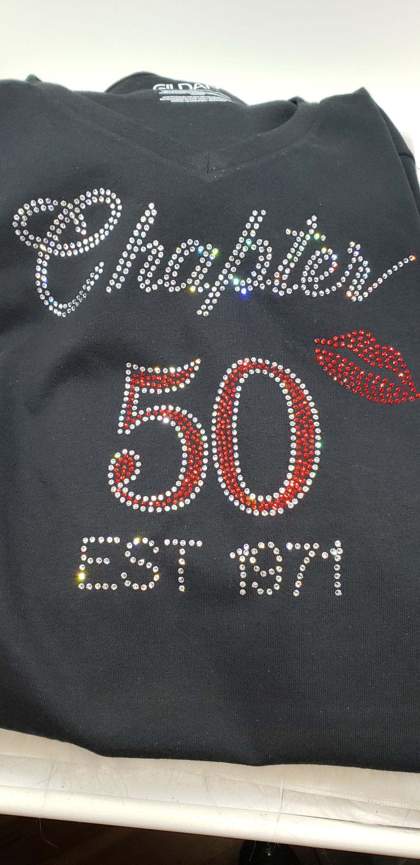 Custom Birthday Rhinestone T shirt - Charmed By TJ