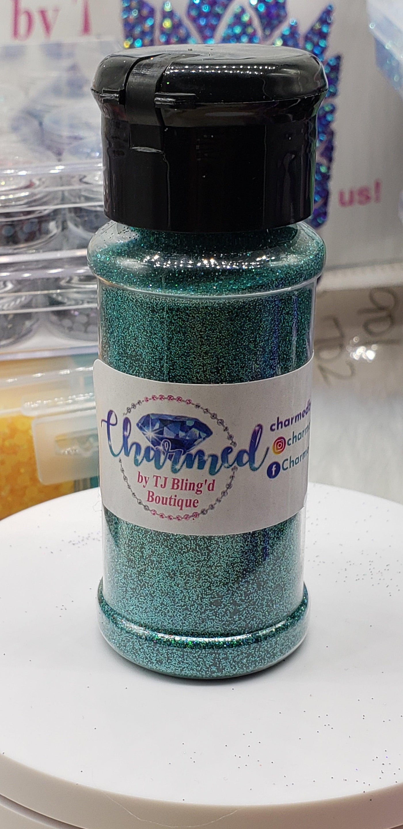 Aquamarine Blue // Fine Blue PET Glitter - Charmed By TJ
