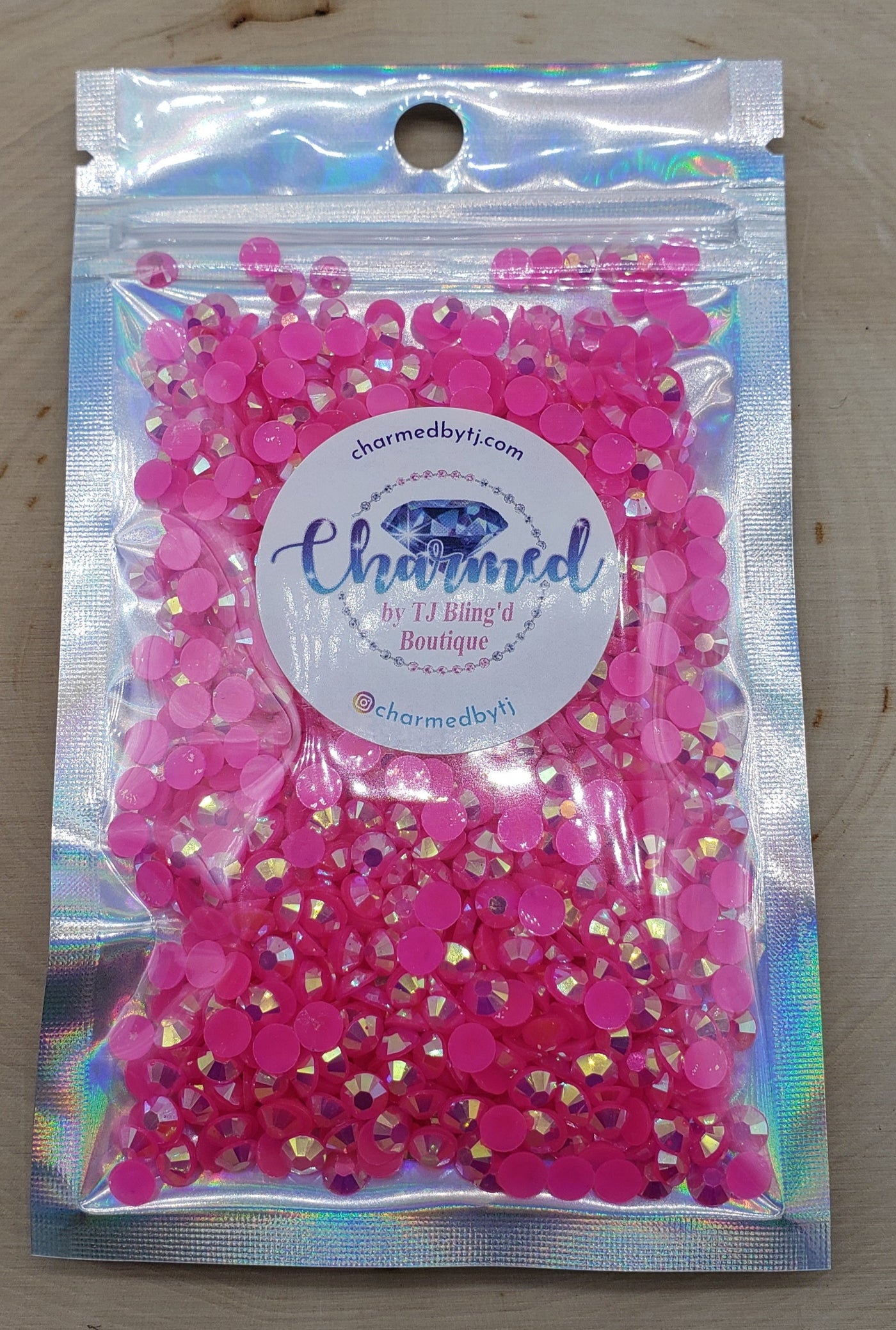 Hot Pink AB Jelly (Resin) Rhinestones - Charmed By TJ