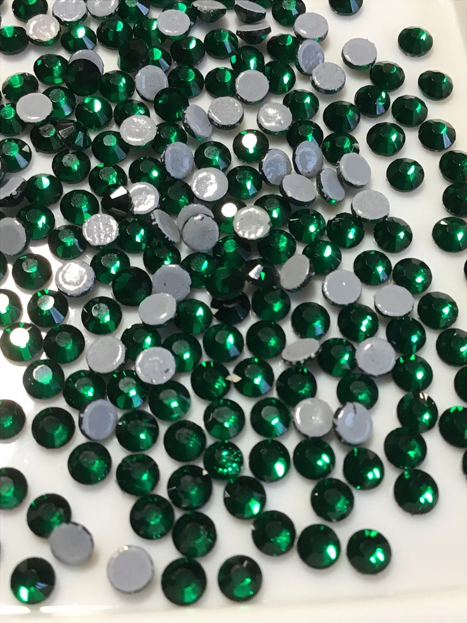 Emerald Green Hot Fix Rhinestones - Charmed By TJ